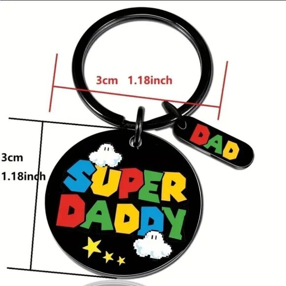 3 for $26  Super Daddy Mario Brothers Keychain - Picture 2 of 5